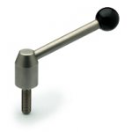 Stainless steel lever with adjustable screws use