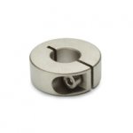 Slotted stainless steel clamping rings