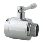 Ball valve with wine thread male and Whitworth thread female