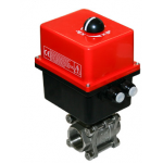 Ball valve 3 - piece with electric drive