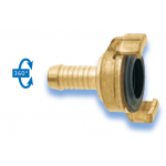 GEKA Plus Coupling Brass Standard with hose nozzle turnable