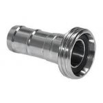 Spout stainless steel pipe with threaded coupling