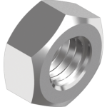 Hex nut low form with fine thread DIN 439