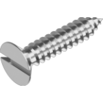 Countersunk head tapping screws with slot DIN 7972