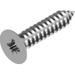 Countersunk head tapping screw with cross recess DIN 7982