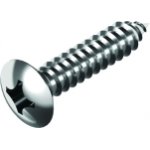 Raised countersunk head tapping screw with cross recess DIN 7983