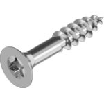 Stainless steel countersunk head chipboard screw with Torx Part Thread DIN 9135