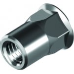 Small countersunk head rivet nut with hex shank DIN 9318