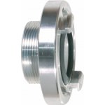 STORZ fixed coupling with male thread, hammered out aluminium