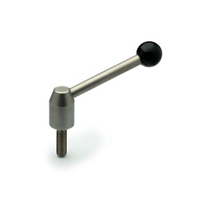 Stainless steel lever with adjustable screws use