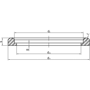 Milchrohr- Verschraubungsringe nach DIN 11851 L- FORM