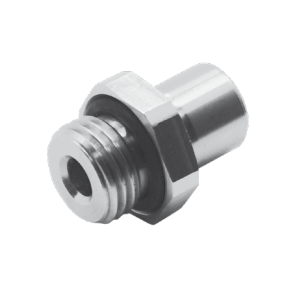 Male stud threaded cylindrical