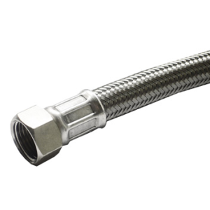 Braided hoses with stainless steel sheathing