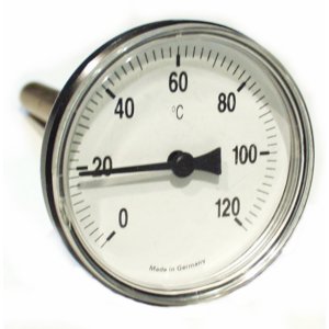 Thermometer Edelstahl  1/2