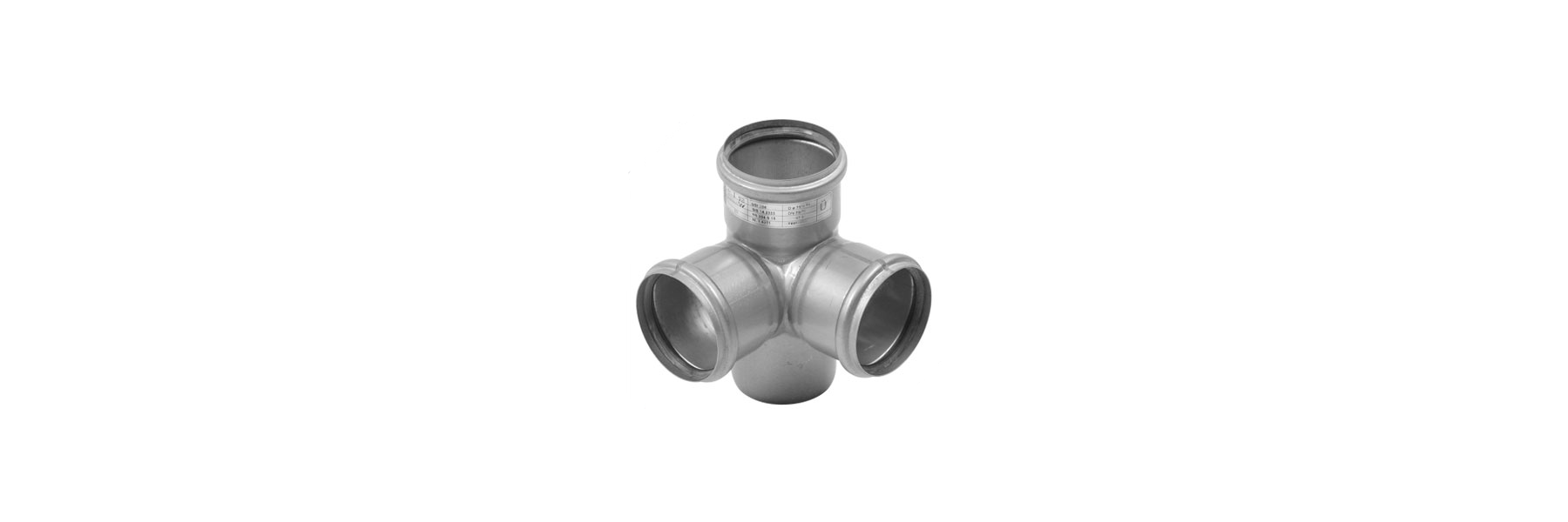 Angle tap for sewage pipes V4A