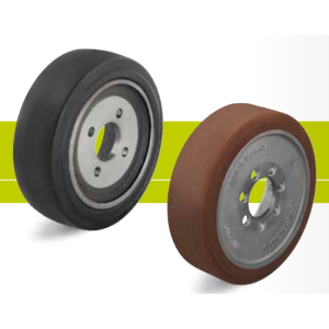 Truck wheels, drive and running wheels for forklift trucks