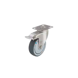 Swivel castor with brake lpxA-TPA-Fi