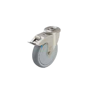 Stainless steel caster with brake LEXR-TPA-Fi
