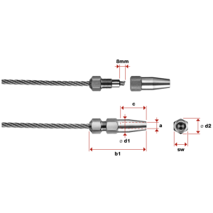 Female thread screw to firmly self-assembly
