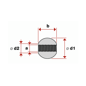 Sphere with through holes