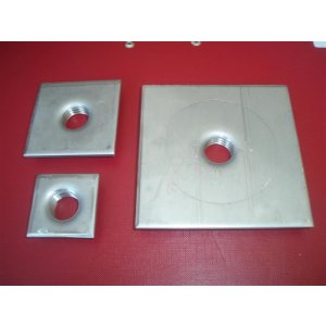 Welding plates for square shaped tubes