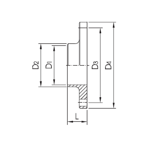 SV- flange without nut