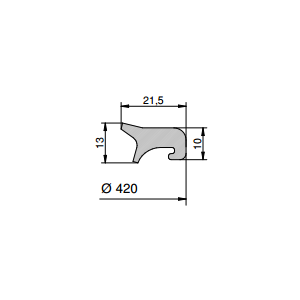 Mannlochdichtung 96370 für Modell T1/400-4V/400-TV/400  (G/T400)