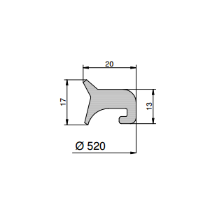 Mannlochdichtung 96310 für Modell T1/500-TV/500-T/500-6V/500  (G/T500)