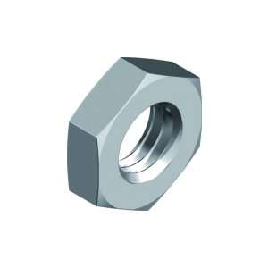 Hex nut low form with left hand thread DIN 439