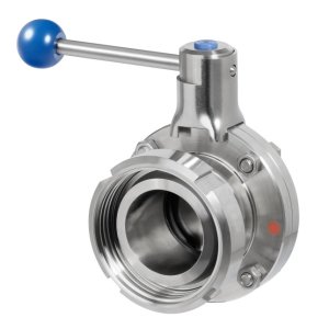 Butterfly valves with DIN EURO internal threads