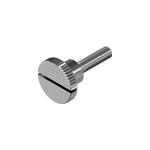 stainless steel knurled screw high with slot DIN 465