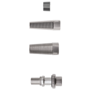 Threaded adapters for wooden barrels
