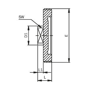 HYGIENE Blindgewindestutzen ZOLL