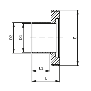 ASEPTIC Gewindestutzen ISO