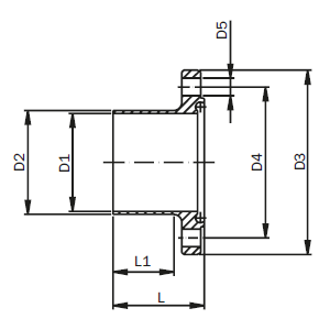 ASEPTIC Nutflansch ISO