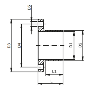 ASEPTIC Bundflansch ISO