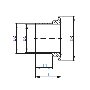 ASEPTIC Bundklemmstutzen ISO