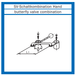 Scheibenventil Schaltkombination Hand für T- SV 