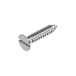 Countersunk head tapping screws with slot DIN 7972