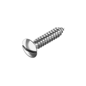 Raised countersunk head tapping screws with slot DIN 7973