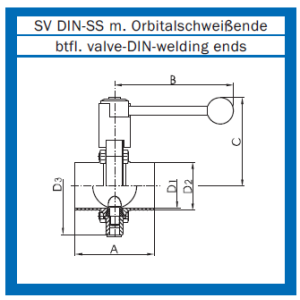 Scheibenventile AWH mit Schweißenden  Orbital  pneumatisch