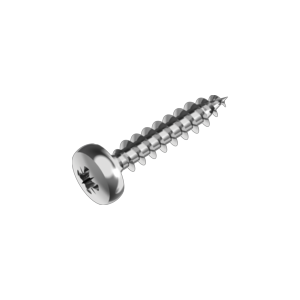 Stainless steel Pan head chipboard screw with full thread Pozi DIN 9110
