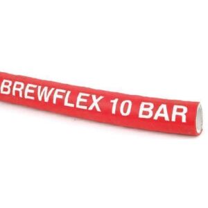 BREW FLEX Lebensmittelschlauch rot, ohne Spirale