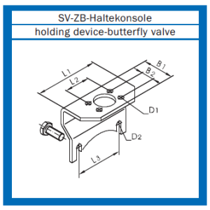 Haltekonsole für Pneumatikantrieb