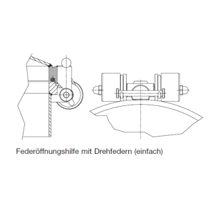 Edelstahl Federöffnungshilfe