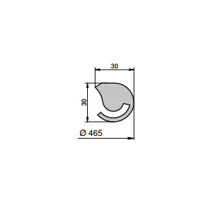 Mannlochdichtung 96290  für Modell 200 PES  (G/200PES)  ALT