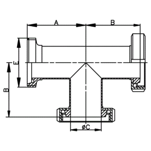 T- Stück DIN AG / KgM / KgM