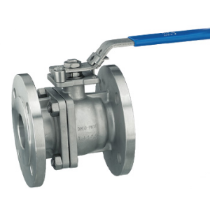 Stainless steel flanged ball valve 2 - piece with ISO flange