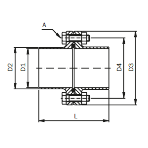 ASEPTIC Flanschverbindung ISO  komplett