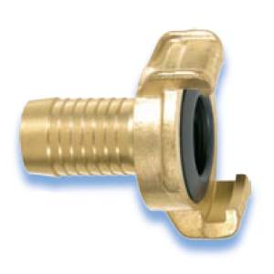 GEKA Plus Coupling Brass Standard with  hose nozzle
